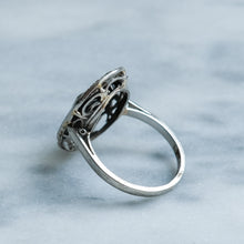 Load image into Gallery viewer, Antique Art Deco Onyx Plaque Diamond Ring