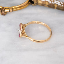 Load image into Gallery viewer, Antique Belle Èpoque era Diamond Ruby Target Ring