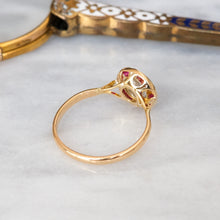 Load image into Gallery viewer, Antique Belle Èpoque era Diamond Ruby Target Ring