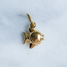 Load image into Gallery viewer, Vintage Tiny Puffy Fish Charm