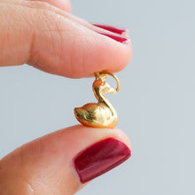 Load image into Gallery viewer, Vintage Tiny Swan Charm