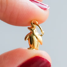Load image into Gallery viewer, Vintage Tiny Penguin Charm