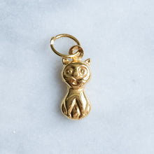 Load image into Gallery viewer, Vintage Tiny Sitting Cat Charm