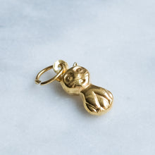 Load image into Gallery viewer, Vintage Tiny Sitting Cat Charm