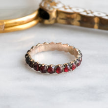Load image into Gallery viewer, Georgian Garnet Eternity Ring