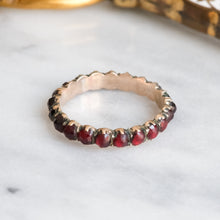Load image into Gallery viewer, Georgian Garnet Eternity Ring