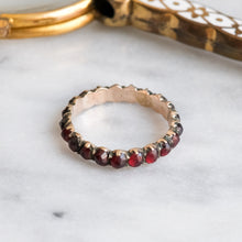 Load image into Gallery viewer, Georgian Garnet Eternity Ring