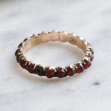 Load image into Gallery viewer, Georgian Garnet Eternity Ring