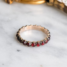 Load image into Gallery viewer, Georgian Garnet Eternity Ring