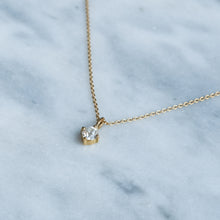 Load image into Gallery viewer, Antique Old European-Cut Diamond Solitaire Pendant Necklace