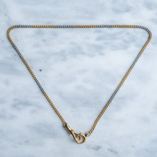 Load image into Gallery viewer, Antique Two-Tone Curb-Link Watch Chain