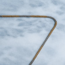 Load image into Gallery viewer, Antique Two-Tone Curb-Link Watch Chain