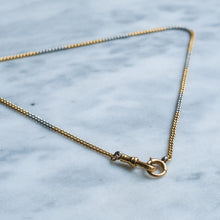 Load image into Gallery viewer, Antique Two-Tone Curb-Link Watch Chain
