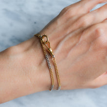 Load image into Gallery viewer, Antique Two-Tone Curb-Link Watch Chain
