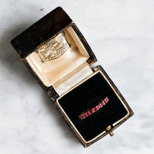 Load image into Gallery viewer, Vintage 18K Rose Gold Ruby Eternity Ring