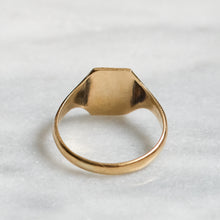 Load image into Gallery viewer, Art Deco 9K Yellow Gold JCB Signet Ring