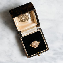 Load image into Gallery viewer, Art Deco 9K Yellow Gold JCB Signet Ring