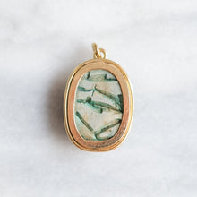 Load image into Gallery viewer, Vintage 14K Yellow Gold Carved Scarab Pendant