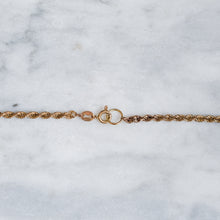 Load image into Gallery viewer, Vintage 20 inch 9K Yellow Gold Rope Chain