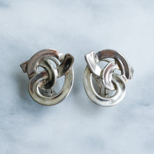 Load image into Gallery viewer, Vintage Sterling Silver Knot Earrings by Angela Cummings