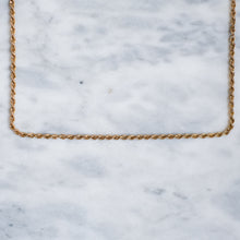 Load image into Gallery viewer, Vintage 20 inch 9K Yellow Gold Rope Chain