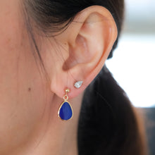 Load image into Gallery viewer, Vintage Lapis Lazuli Drop Earrings