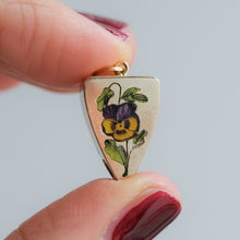 Load image into Gallery viewer, Antique Pansy Pendant Conversion