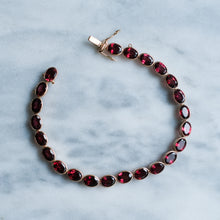 Load image into Gallery viewer, Vintage Garnet Tennis Bracelet