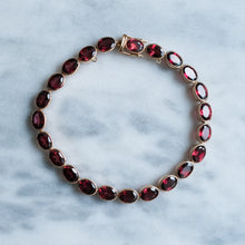 Load image into Gallery viewer, Vintage Garnet Tennis Bracelet