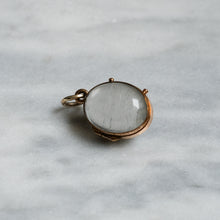 Load image into Gallery viewer, Victorian 9K Rose Gold Oval Rock Crystal Pools of Light Locket