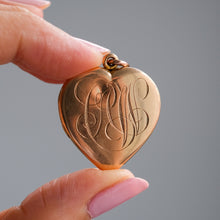 Load image into Gallery viewer, 14K Rose Gold Antique CAW Heart Locket