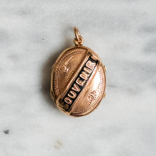Load image into Gallery viewer, Antique 14K Rose Gold Enamel Souvenir Locket