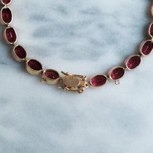 Load image into Gallery viewer, Vintage Garnet Tennis Bracelet