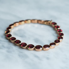 Load image into Gallery viewer, Vintage Garnet Tennis Bracelet