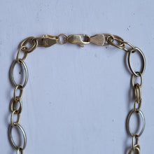 Load image into Gallery viewer, Vintage 8.5 inch Two-Tone Oval Cable-Link Bracelet