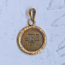 Load image into Gallery viewer, Vintage Retro 1950s Round QU'HIER QUE DEMAIN Augis Pendant