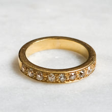 Load image into Gallery viewer, Vintage 18K Yellow Gold 9-Stone Old European Cut Diamond Band
