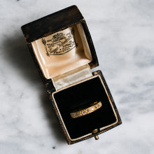 Load image into Gallery viewer, Vintage 18K Yellow Gold 9-Stone Old European Cut Diamond Band