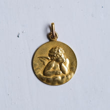 Load image into Gallery viewer, Antique French Raphael's Cherub Pendant by André Lavrillier