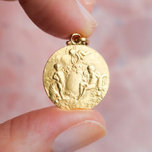 Load image into Gallery viewer, Antique Belle Époque era Putti Pendant by Alphée Dubois