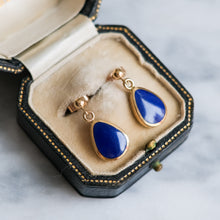 Load image into Gallery viewer, Vintage Lapis Lazuli Drop Earrings