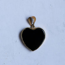 Load image into Gallery viewer, Vintage Onyx Heart Pendant