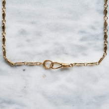 Load image into Gallery viewer, Art Deco 9K Yellow Gold Decorative Fetter-Link Watch Chain