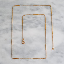 Load image into Gallery viewer, Vintage French 17.5 inch Bar Link Chain