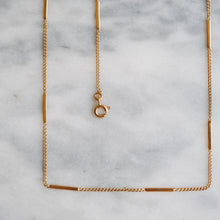 Load image into Gallery viewer, Vintage French 17.5 inch Bar Link Chain