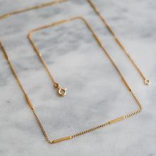 Load image into Gallery viewer, Vintage French 17.5 inch Bar Link Chain