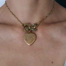 Load image into Gallery viewer, 14K Rose Gold Antique CAW Heart Locket