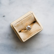 Load image into Gallery viewer, 14K Yellow Gold Diamond Solitaire Ring