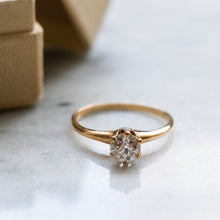 Load image into Gallery viewer, 14K Yellow Gold Diamond Solitaire Ring