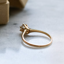 Load image into Gallery viewer, 14K Yellow Gold Diamond Solitaire Ring